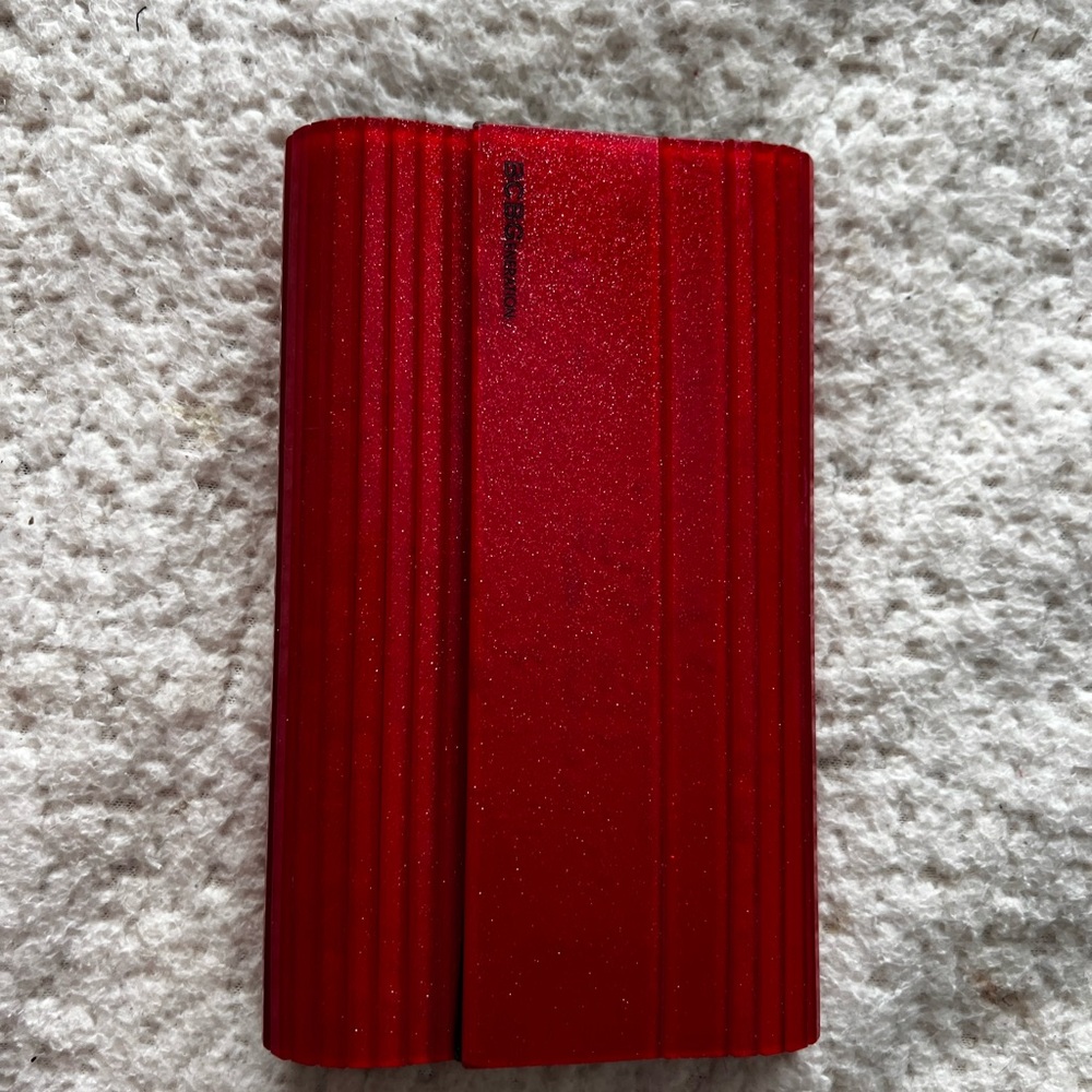 BCBGeneration Shimmering Red Clutch